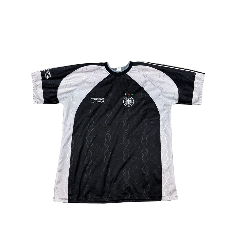 Vintage Deutschland German Soccer‎ Jersey Black Football Shirt Mens Size XL
